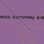 40th birthday gag gifts
